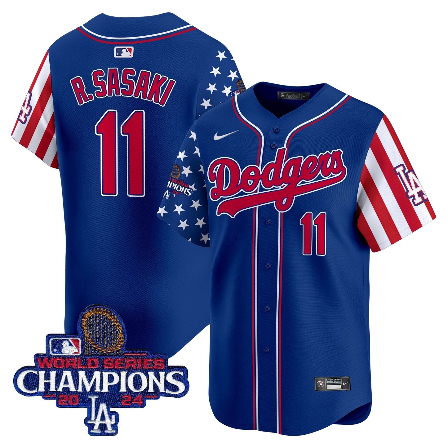 Men's Dodgers 2025 Memorial Day Vapor Premier Limited Jersey - All Stitched