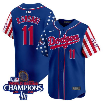 Men's Dodgers 2025 Memorial Day Vapor Premier Limited Jersey - All Stitched