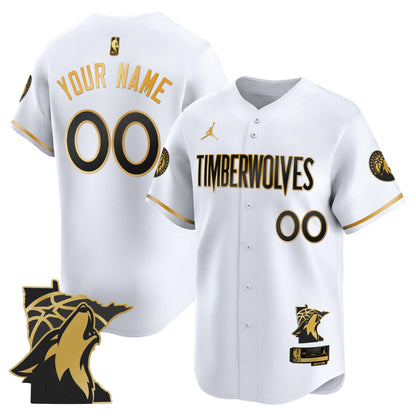 Minnesota Timberwolves 2025 Vapor Baseball Custom Jersey - All Stitched
