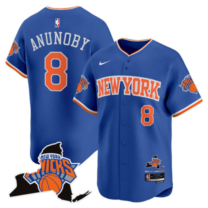 Men's New York Knicks Vapor Baseball Jersey - All Stitched