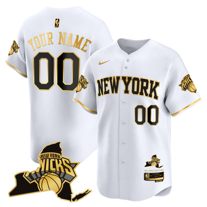 New York Knicks Vapor Baseball Custom Jersey - All Stitched