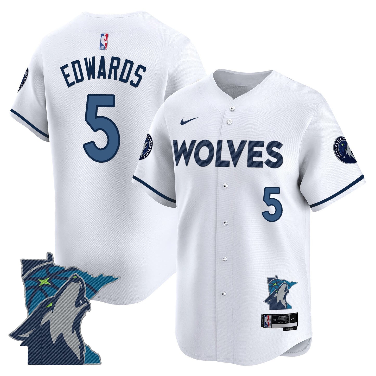 Men's Minnesota Timberwolves 2025 Vapor Baseball Jersey - All Stitched