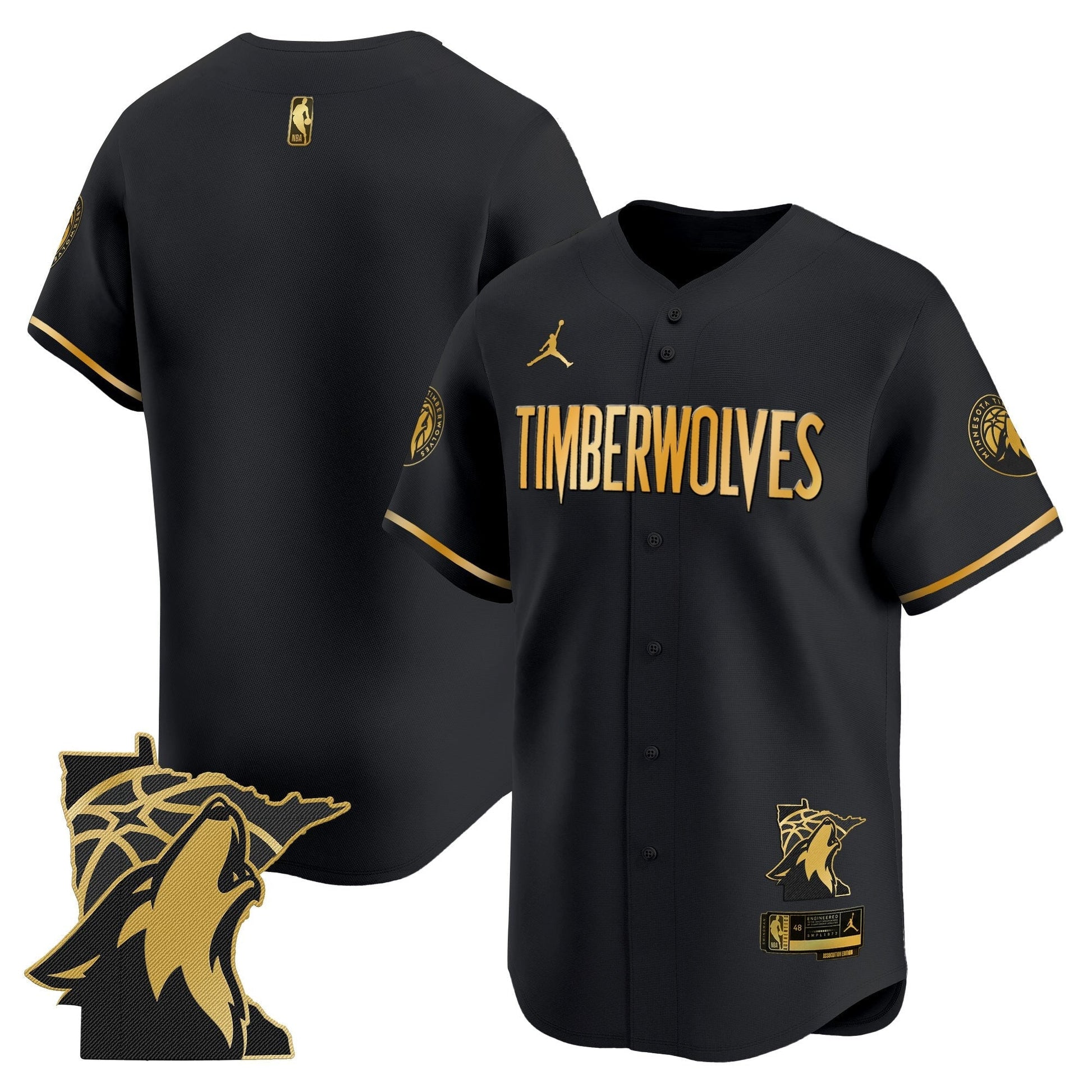 Men's Minnesota Timberwolves 2025 Vapor Baseball Jersey - All Stitched