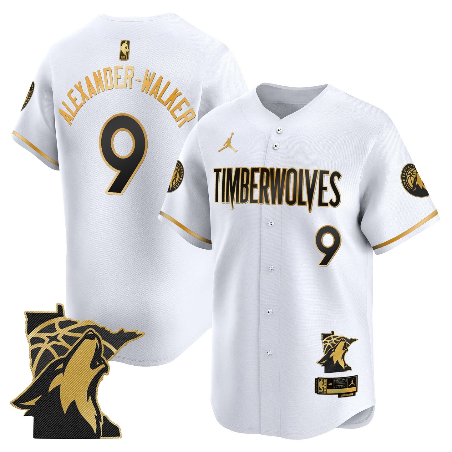 Men's Minnesota Timberwolves 2025 Vapor Baseball Jersey - All Stitched