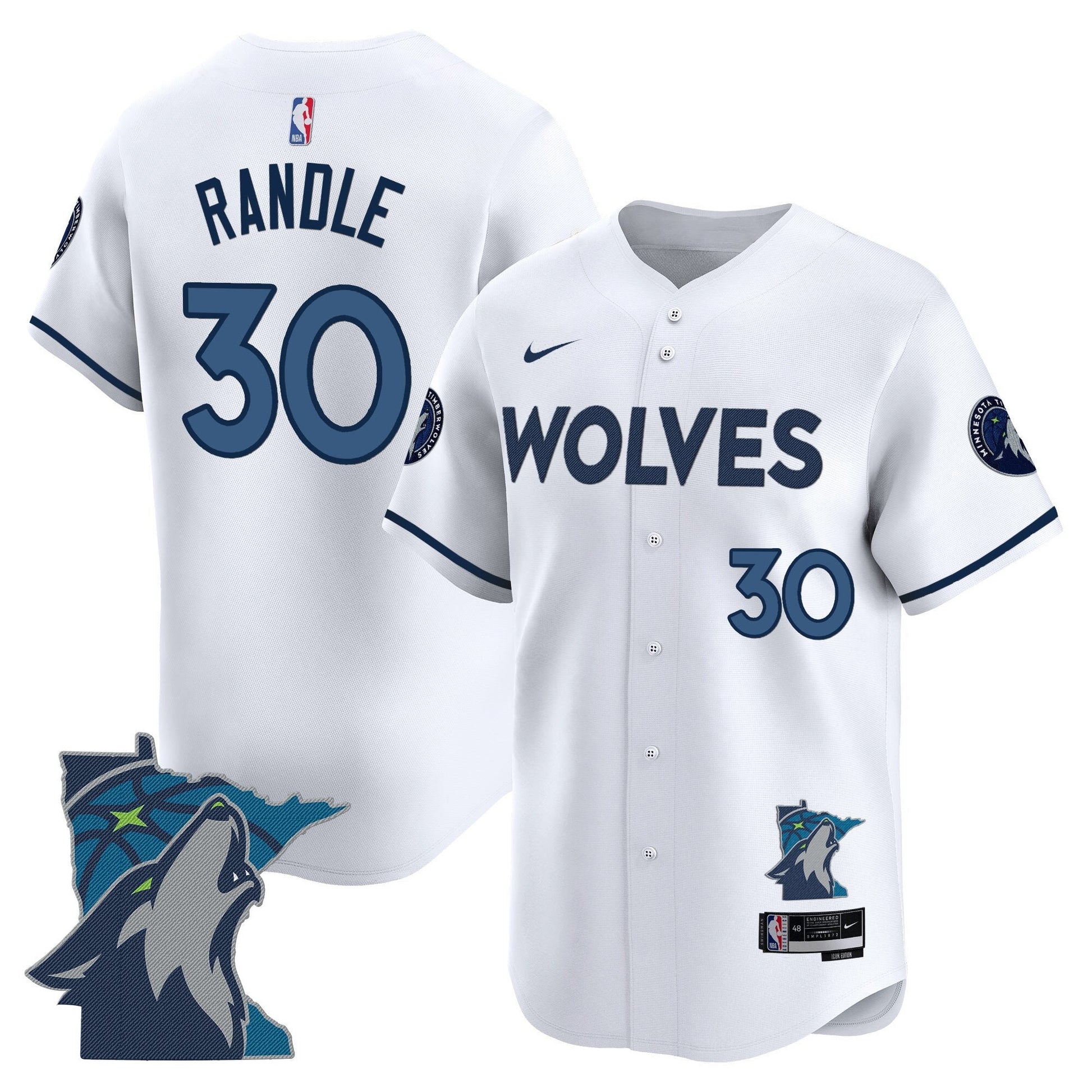 Men's Minnesota Timberwolves 2025 Vapor Baseball Jersey - All Stitched
