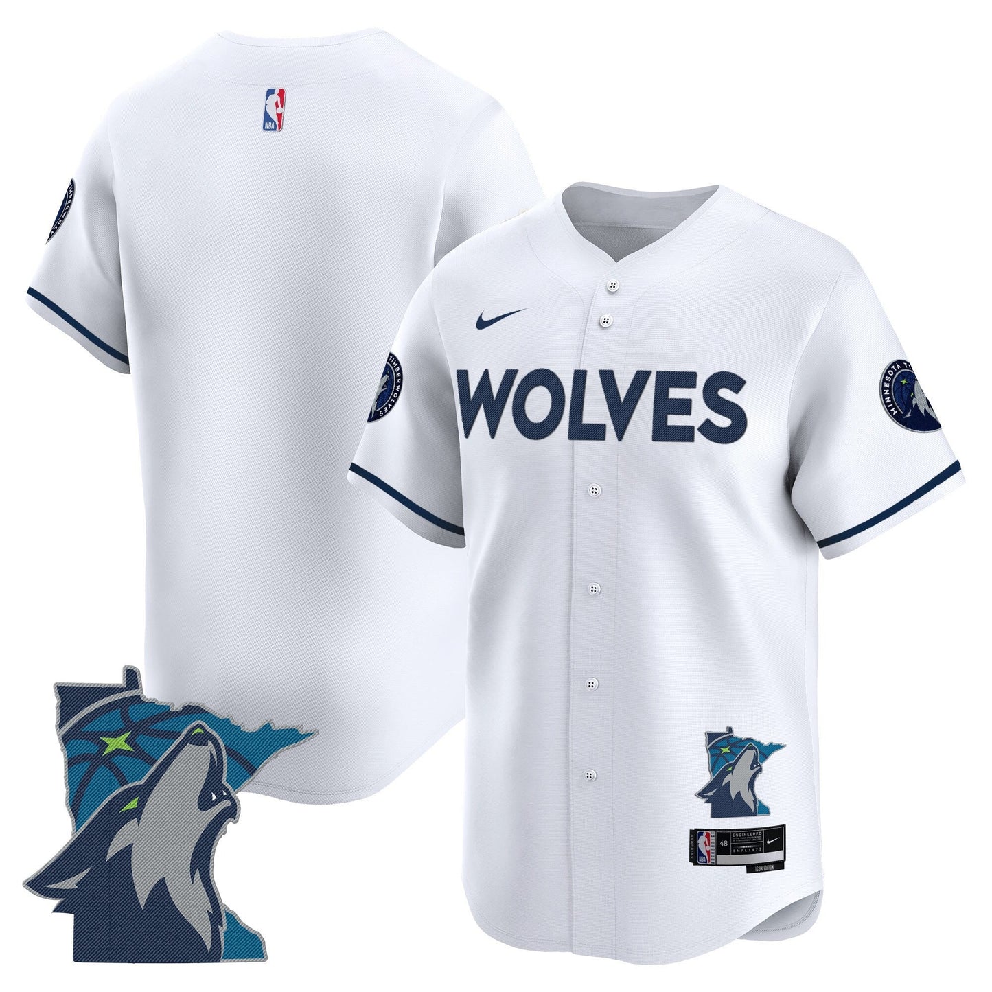 Men's Minnesota Timberwolves 2025 Vapor Baseball Jersey - All Stitched
