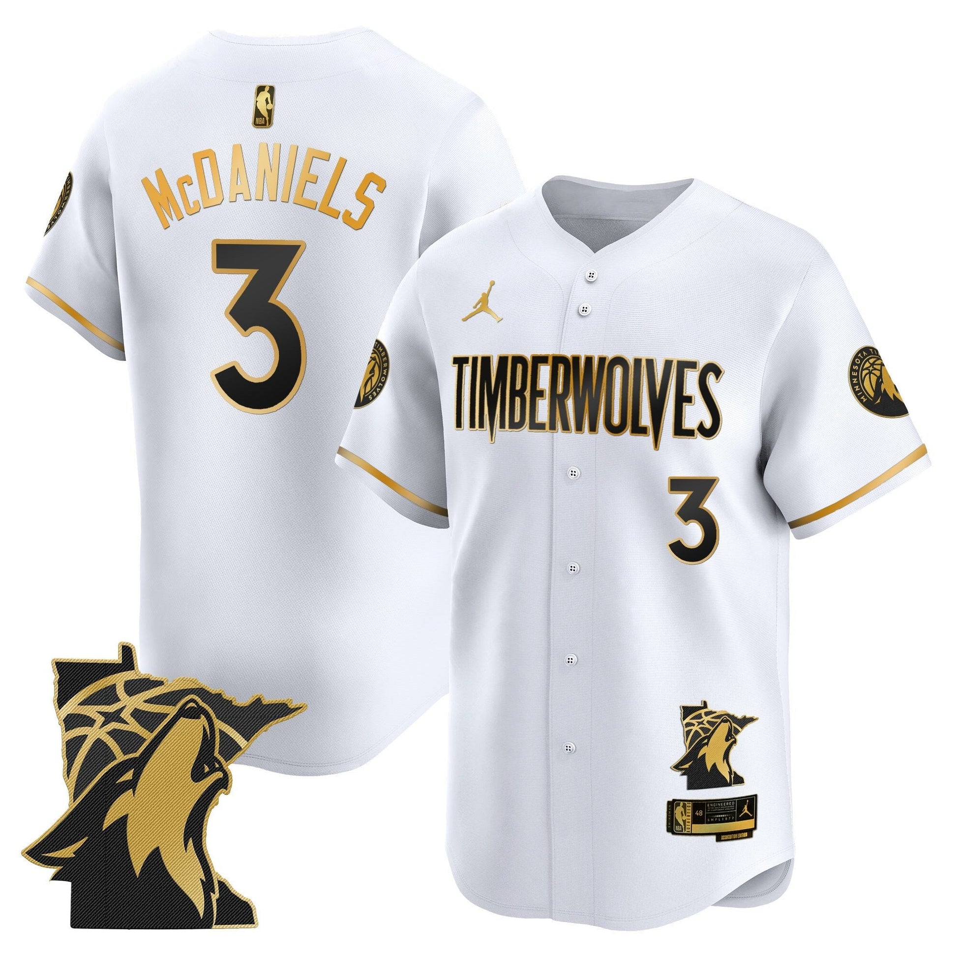 Men's Minnesota Timberwolves 2025 Vapor Baseball Jersey - All Stitched