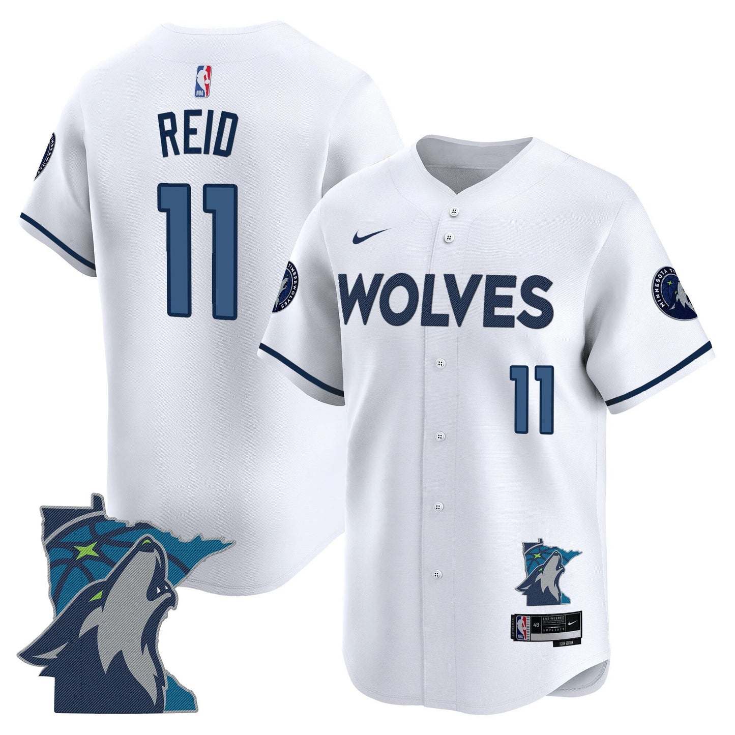 Men's Minnesota Timberwolves 2025 Vapor Baseball Jersey - All Stitched