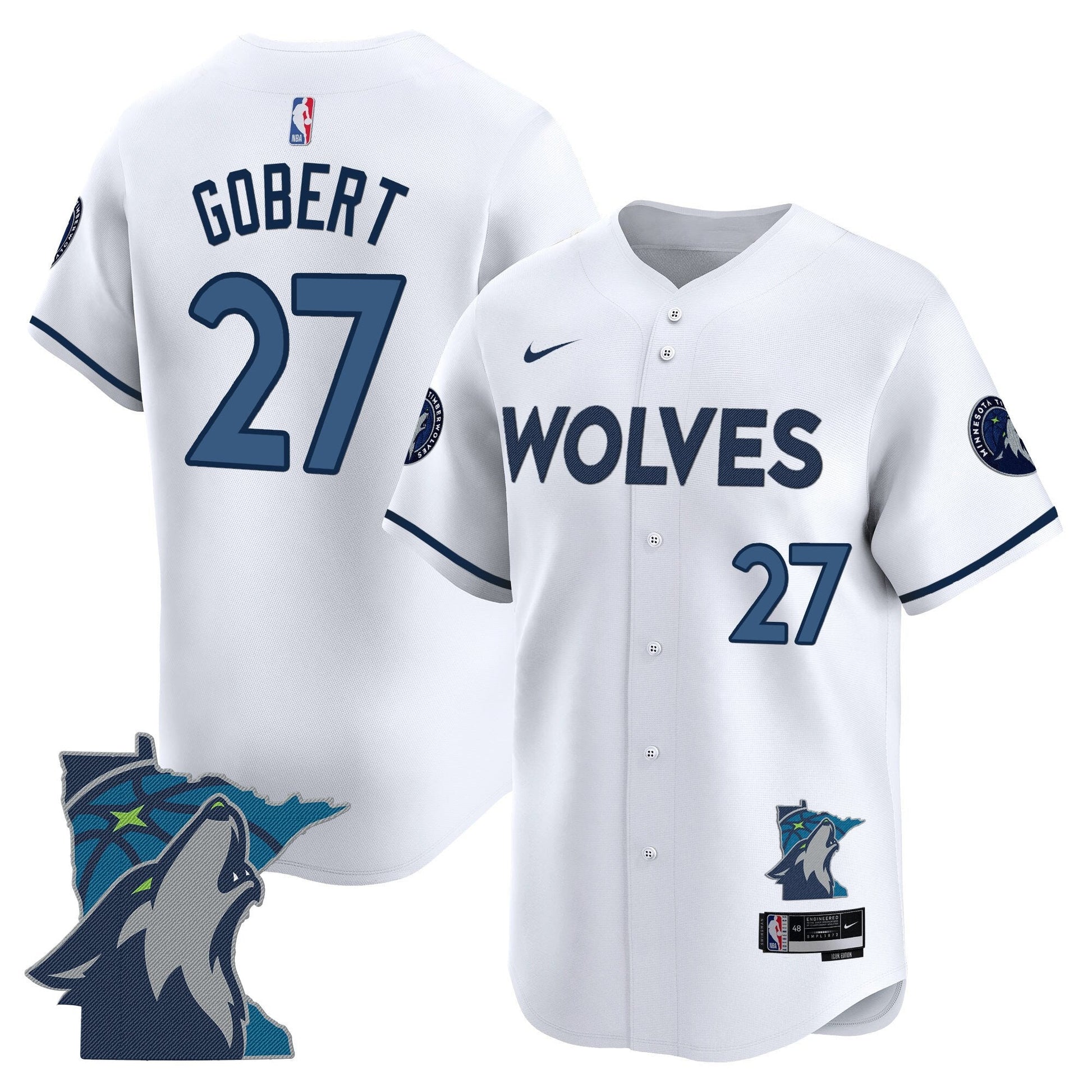 Men's Minnesota Timberwolves 2025 Vapor Baseball Jersey - All Stitched