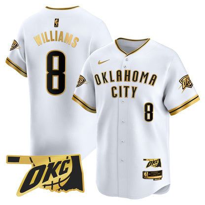 Men's Oklahoma City Thunder Vapor Baseball Jersey - All Stitched