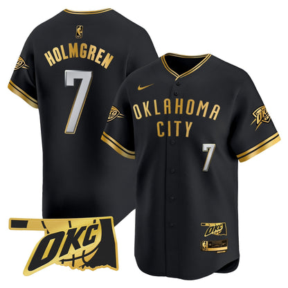Men's Oklahoma City Thunder Vapor Baseball Jersey - All Stitched