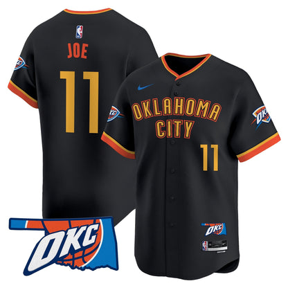 Men's Oklahoma City Thunder Vapor Baseball Jersey - All Stitched