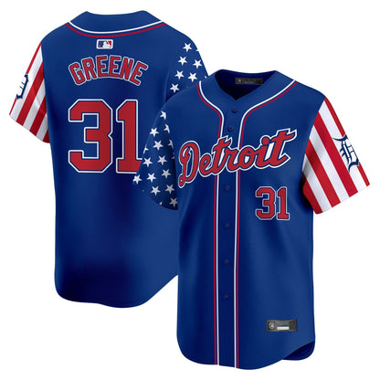 Men's Detroit Tigers 2025 Independence Day Vapor Premier Limited Jersey - All Stitched
