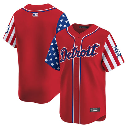 Men's Detroit Tigers 2025 Independence Day Vapor Premier Limited Jersey - All Stitched