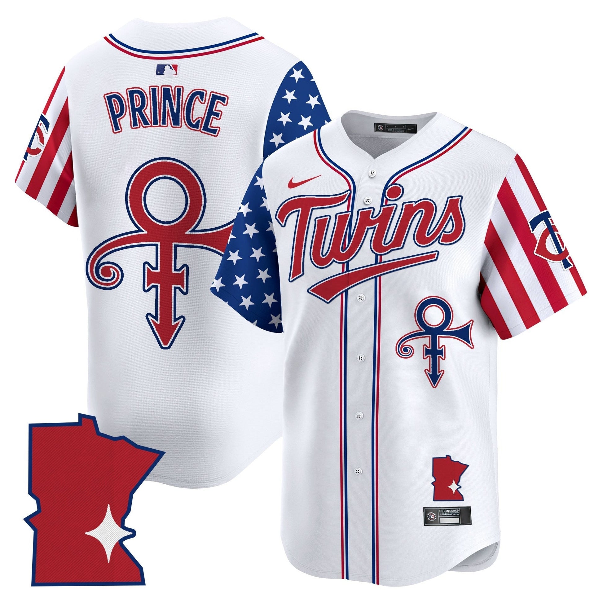 Men's Minnesota Twins 2025 Independence Day Vapor Premier Limited Jersey - All Stitched