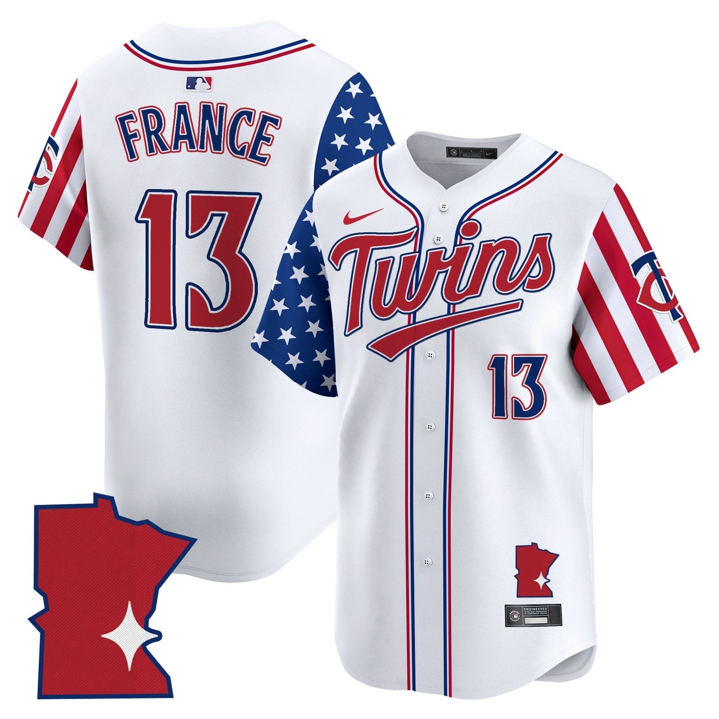 Men's Minnesota Twins 2025 Independence Day Vapor Premier Limited Jersey - All Stitched