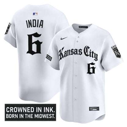 Men's Kansas City Royals 'Gothic Crown Edition' Vapor Premier Limited Jersey - All Stitched