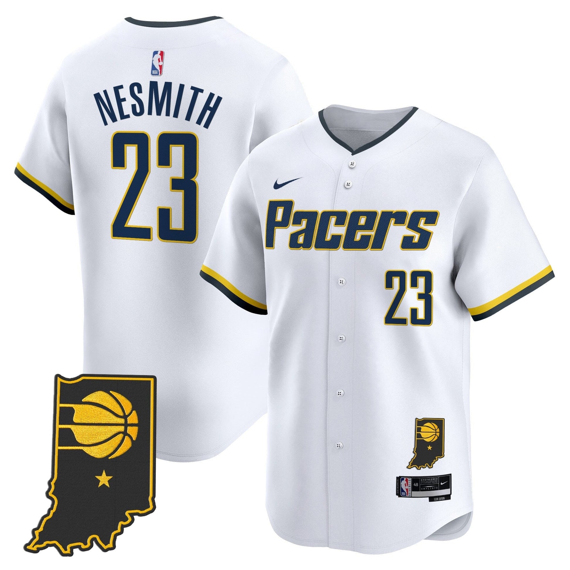 Men's Indiana Pacers Vapor Baseball Jersey - All Stitched