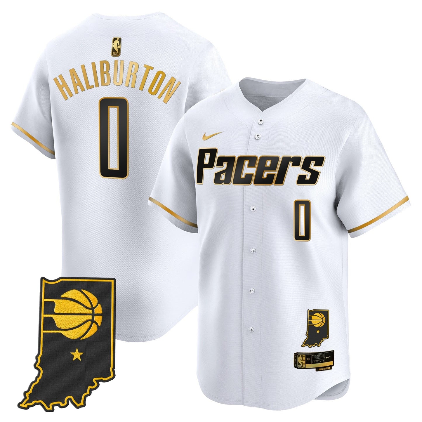 Men's Indiana Pacers Vapor Baseball Jersey - All Stitched