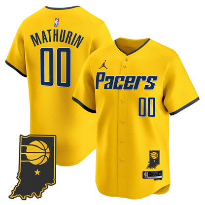 Men's Indiana Pacers Vapor Baseball Jersey - All Stitched