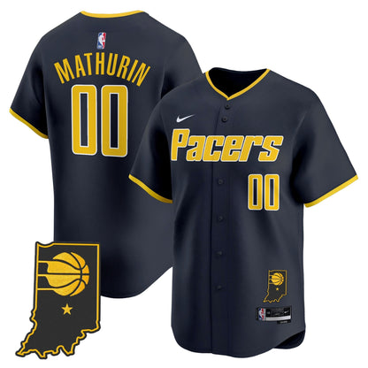 Men's Indiana Pacers Vapor Baseball Jersey - All Stitched