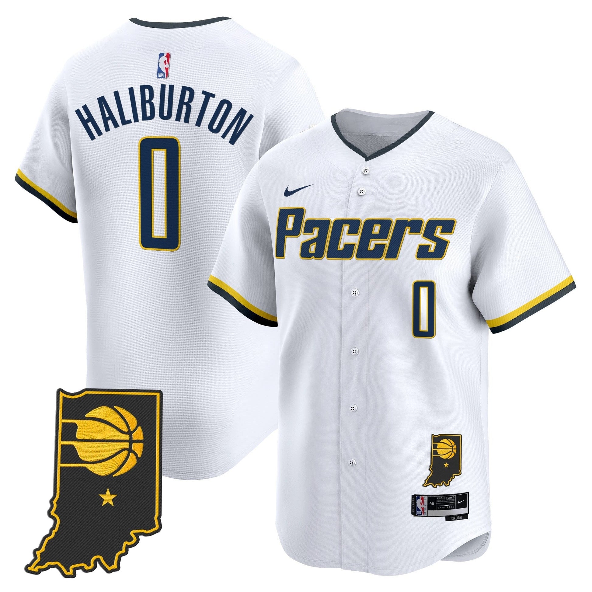 Men's Indiana Pacers Vapor Baseball Jersey - All Stitched