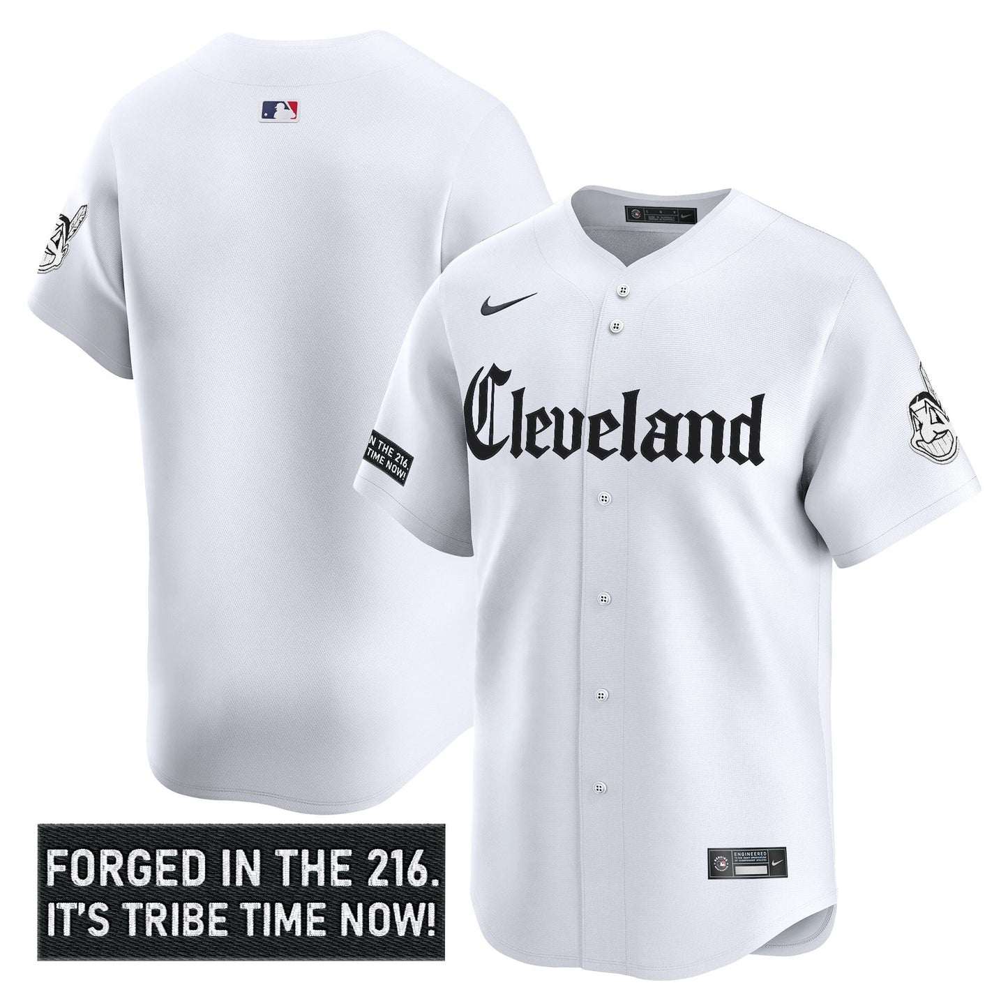 Men's Cleveland Indians 'Gothic Iron Edition' Vapor Premier Limited Jersey - All Stitched