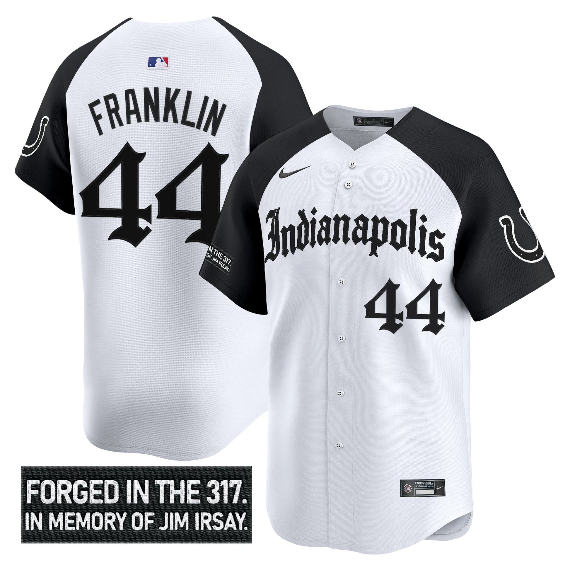 Men's Indianapolis Colts 'Jim Irsay Tribute' Vapor Baseball Jersey - All Stitched