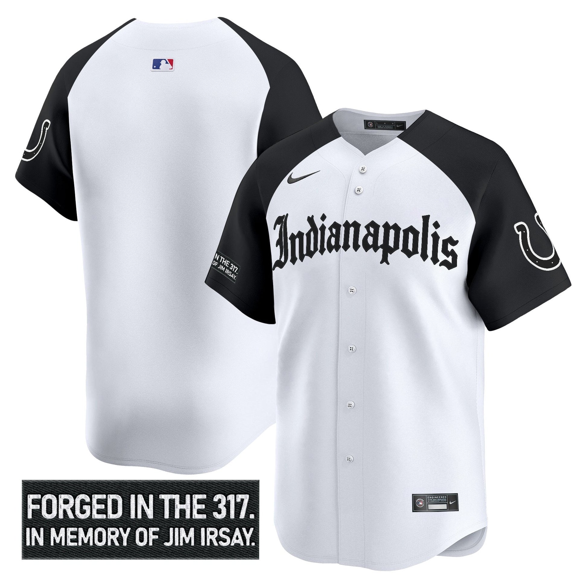 Men's Indianapolis Colts 'Jim Irsay Tribute' Vapor Baseball Jersey - All Stitched