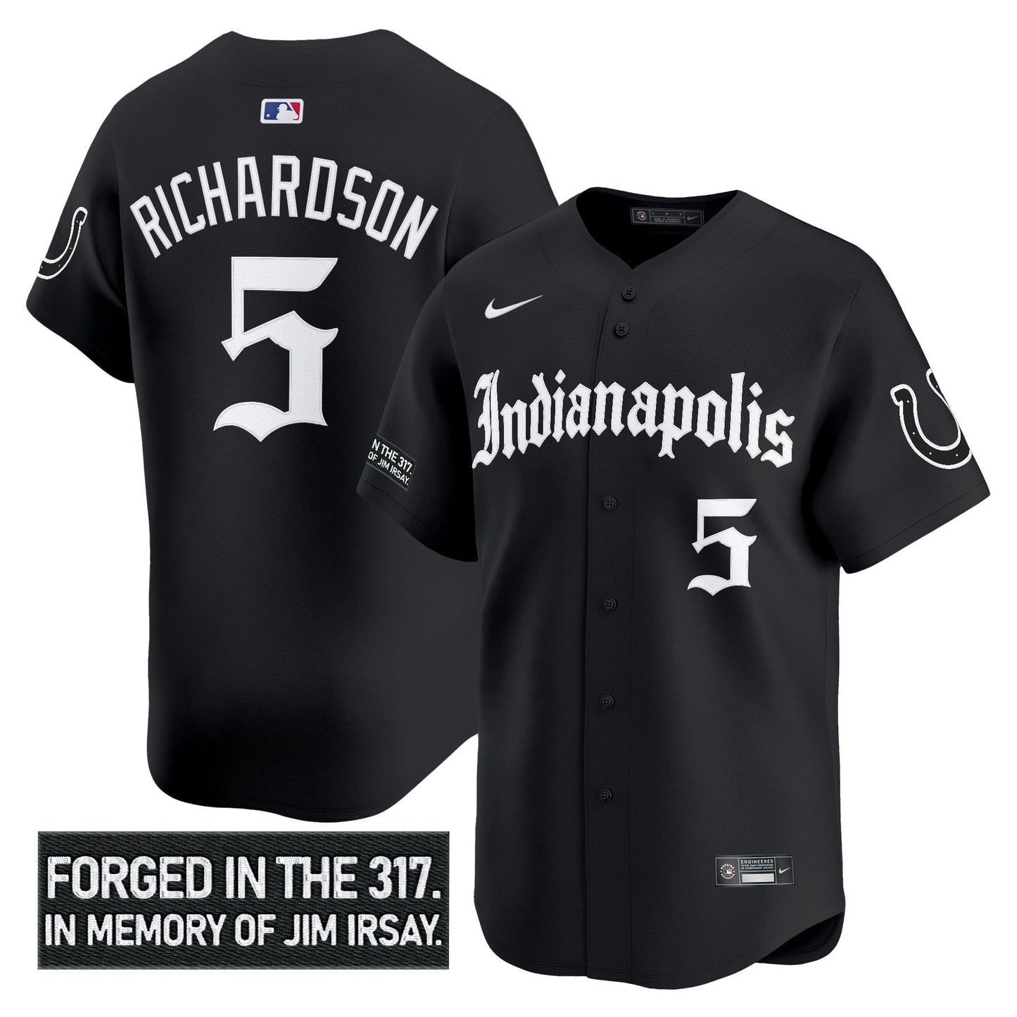 Men's Indianapolis Colts 'Jim Irsay Tribute' Vapor Baseball Jersey - All Stitched