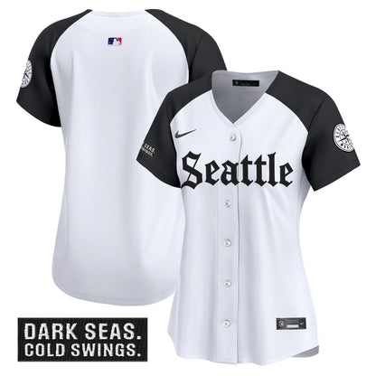 Women's Seattle Mariners 'Deep Sea Gothic Edition' Vapor Premier Limited Jersey - All Stitched