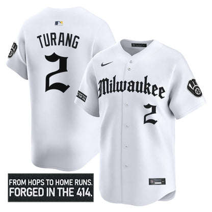 Men's Milwaukee Brewers 'Gothic 414 Shadows Edition' Vapor Premier Limited Jersey - All Stitched
