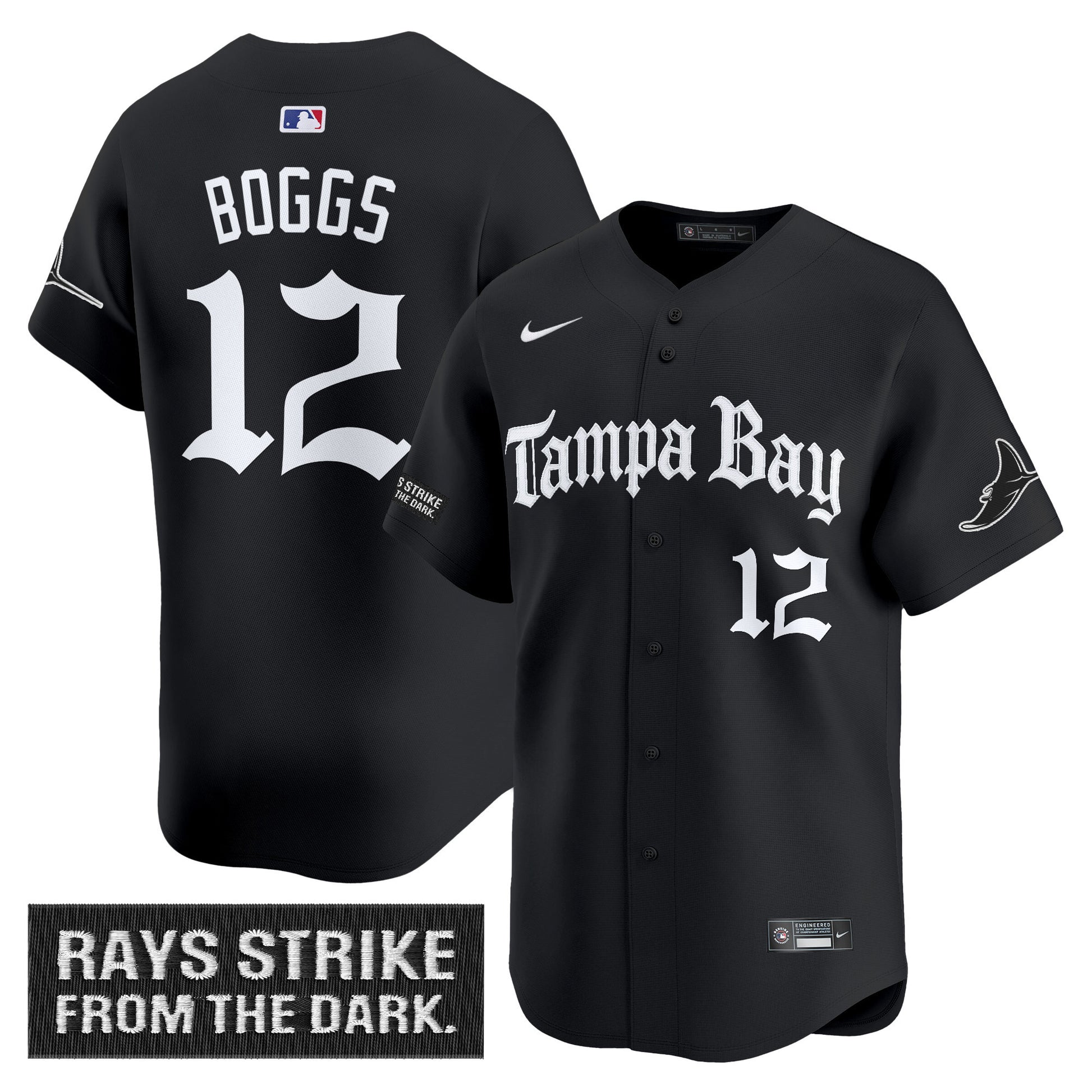 Men's Tampa Bay Rays 'Gothic Deepwater Edition' Vapor Premier Limited Jersey - All Stitched