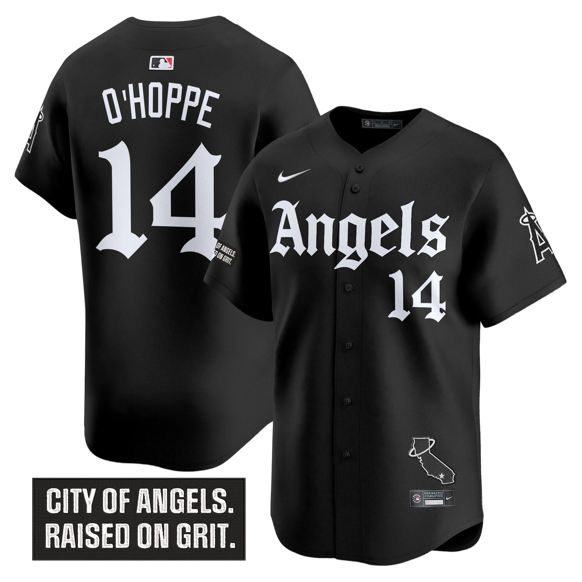 Men's Los Angeles Angels 'Gothic Halo Edition' Vapor Premier Limited Jersey - All Stitched