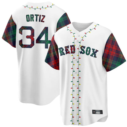 Boston Red Sox Christmas in July Jersey - All Stitched