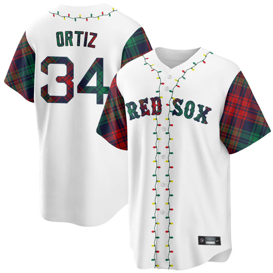 Boston Red Sox Christmas in July Jersey - All Stitched