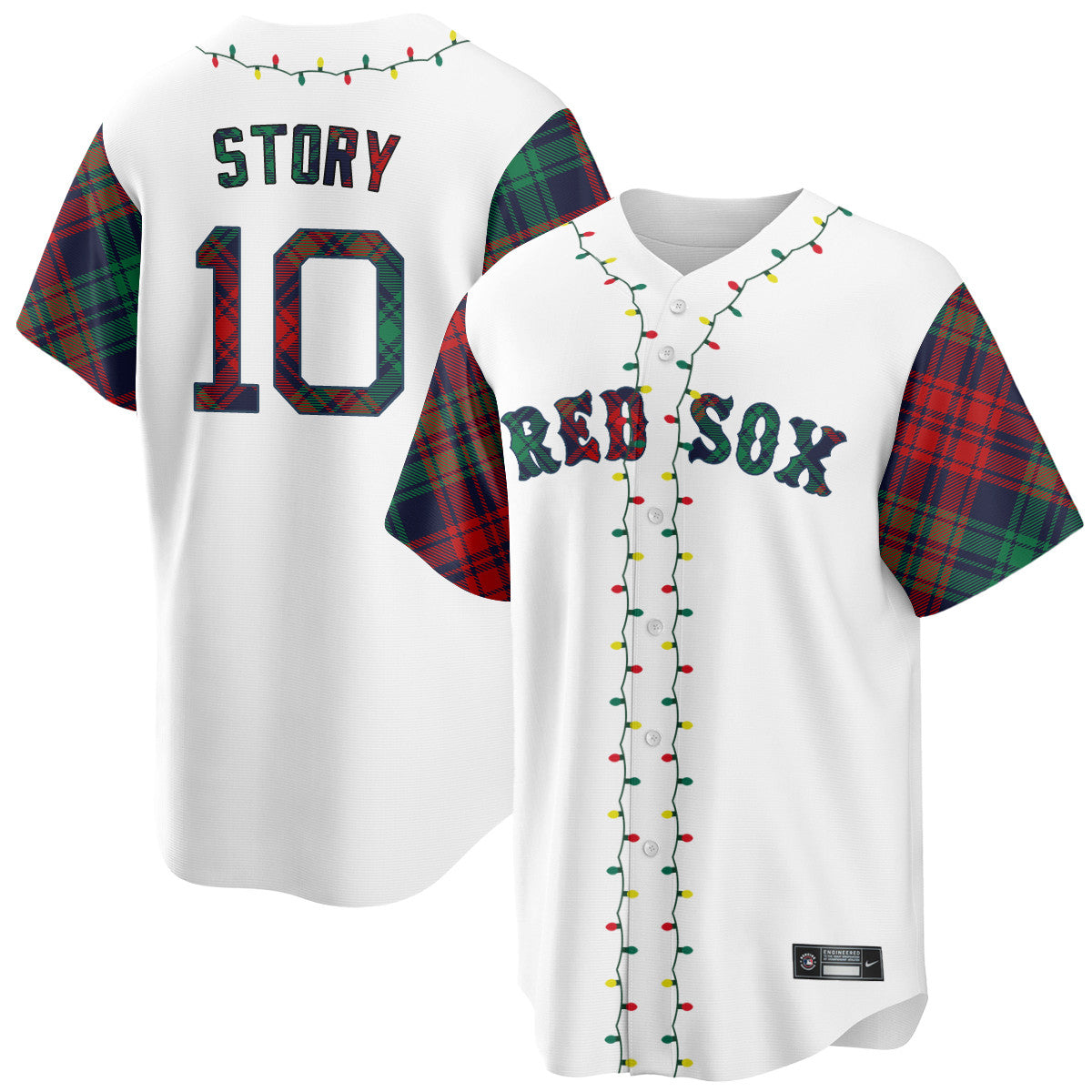Boston Red Sox Christmas in July Jersey - All Stitched