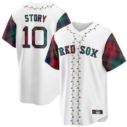 Boston Red Sox Christmas in July Jersey - All Stitched