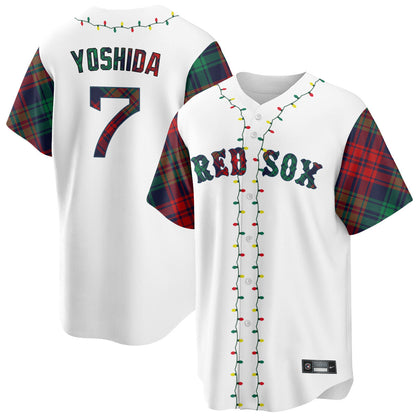 Boston Red Sox Christmas in July Jersey - All Stitched