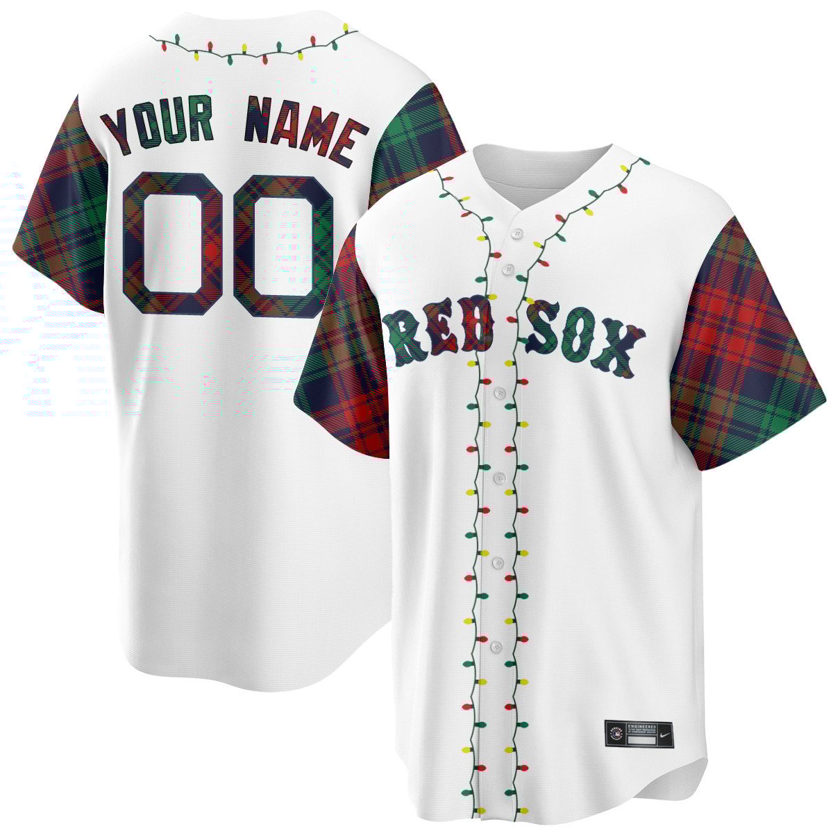 Boston Red Sox Christmas in July Custom Jersey - All Stitched