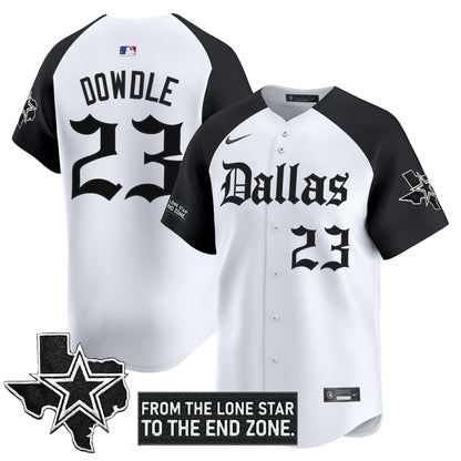 Men's Dallas Cowboys 'Gothic Lone Star Edition' Vapor Baseball Jersey - All Stitched