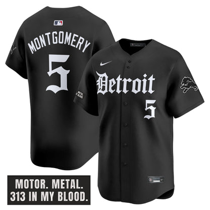 Men's Detroit Lions 'Motor Gothic Edition' Vapor Premier Limited Jersey - All Stitched