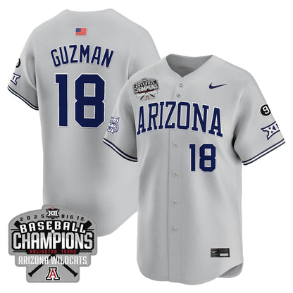 Arizona Wildcats 2025 Big 12 Champions Vapor Premier Limited Jersey - All Stitched