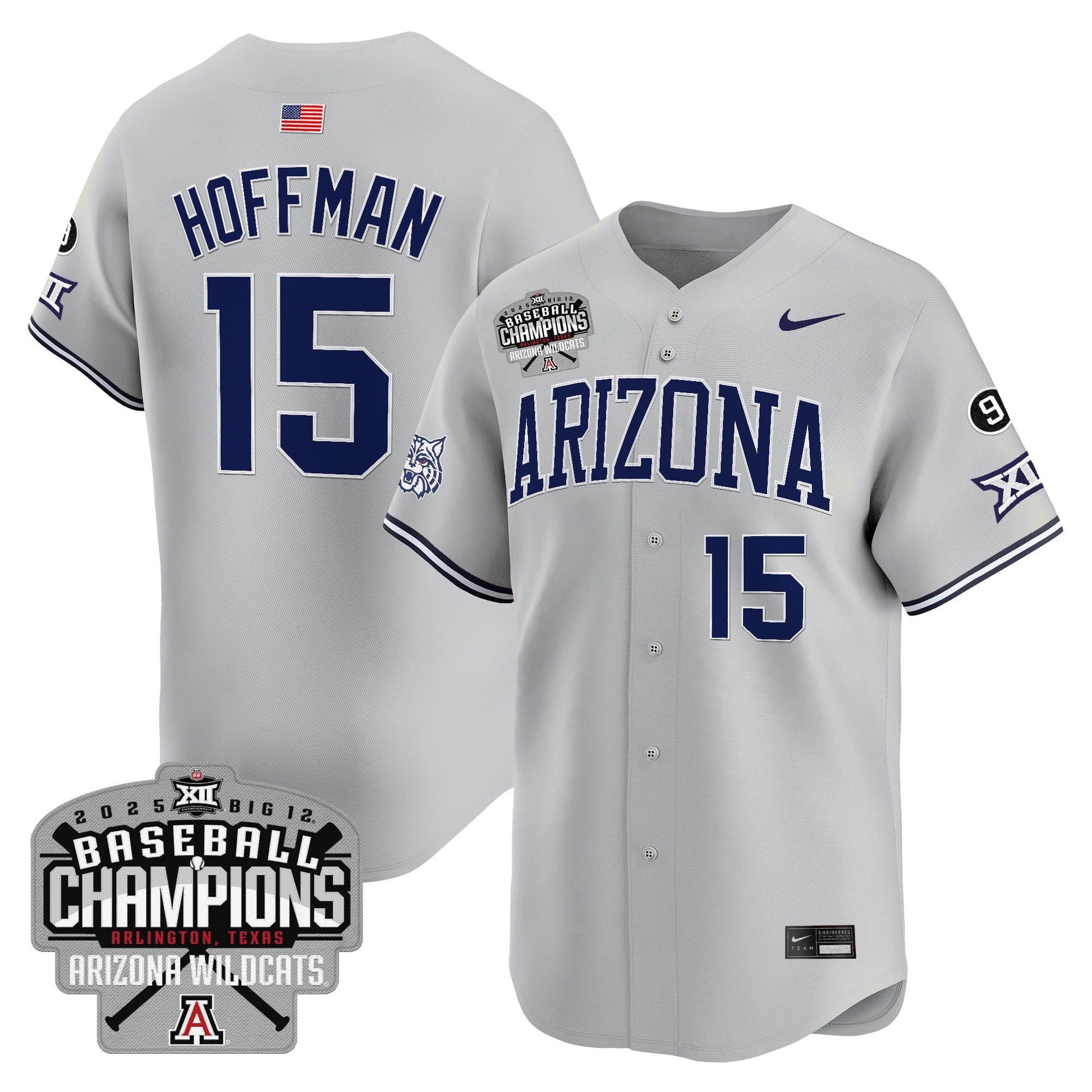 Arizona Wildcats 2025 Big 12 Champions Vapor Premier Limited Jersey - All Stitched