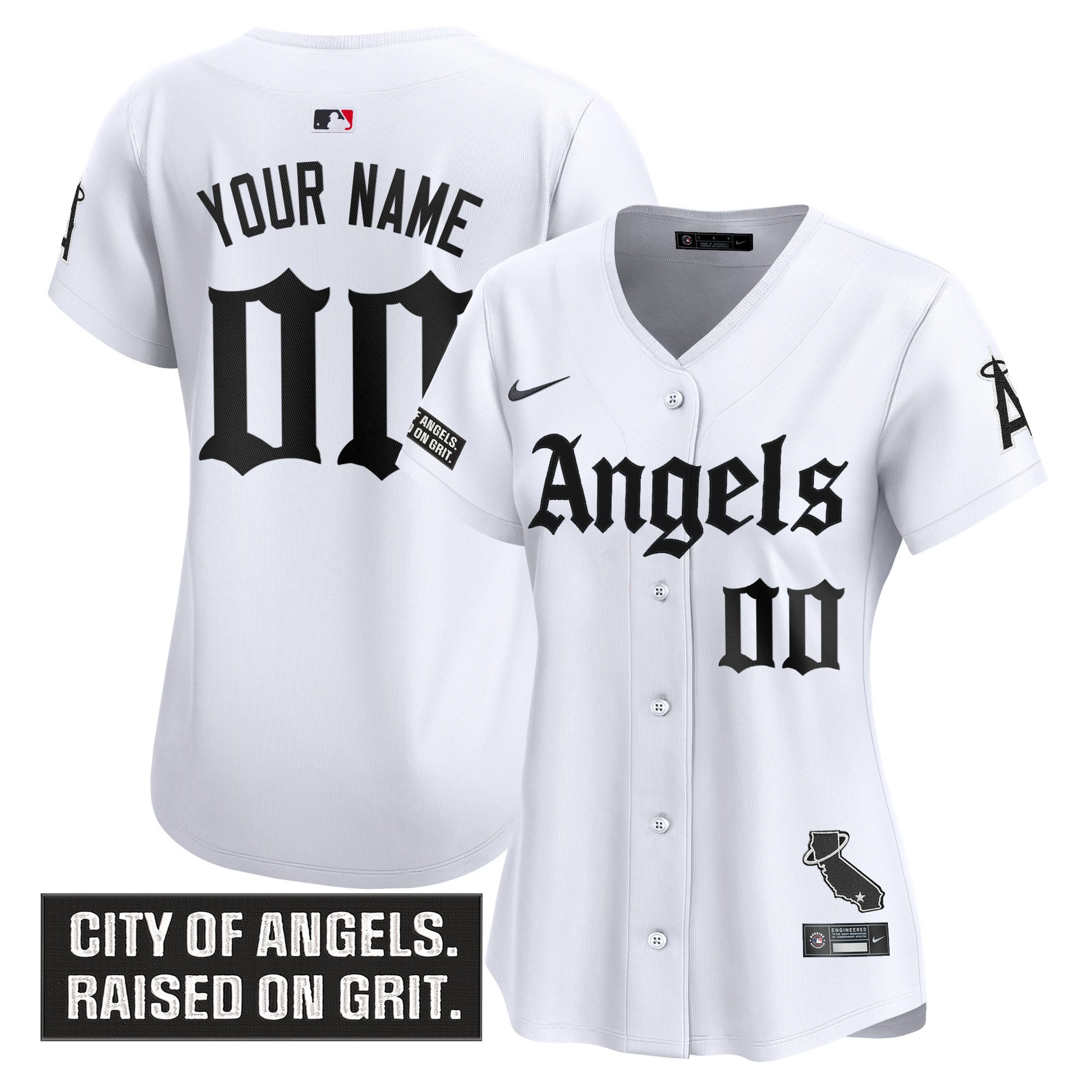 Los Angeles Angels 'Gothic Halo Edition' Vapor Premier Limited Custom Jersey - All Stitched