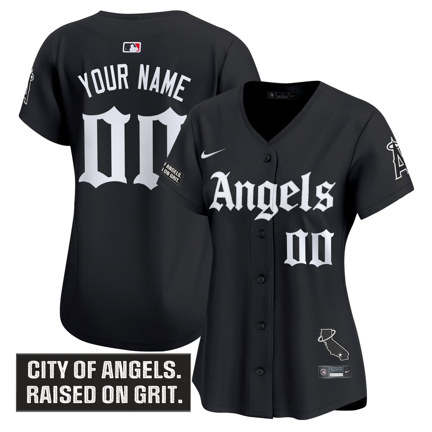 Los Angeles Angels 'Gothic Halo Edition' Vapor Premier Limited Custom Jersey - All Stitched