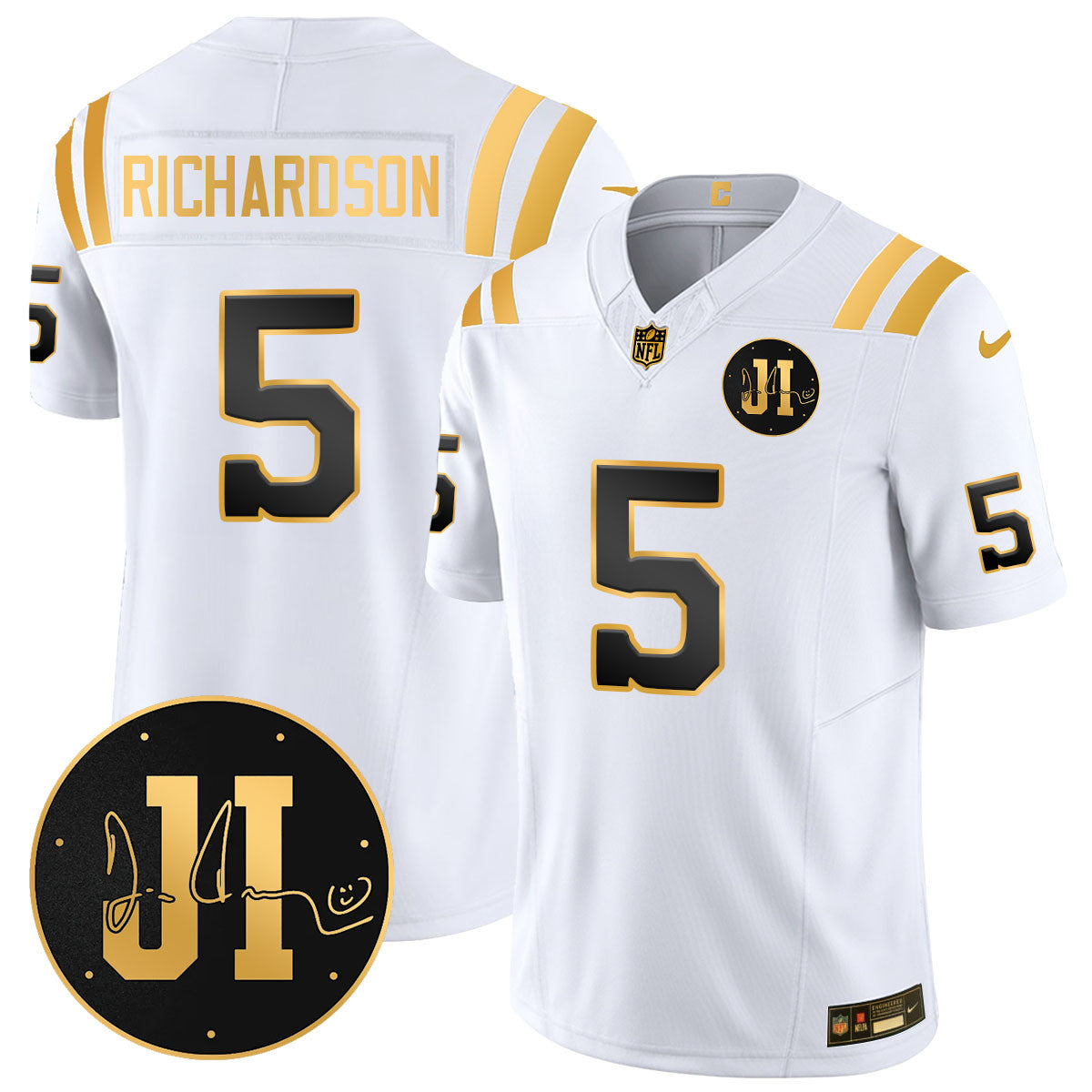 Men's Indianapolis Colts Limited 2025 Jersey - Memorial Patch for Jim Irsay - All Stitched