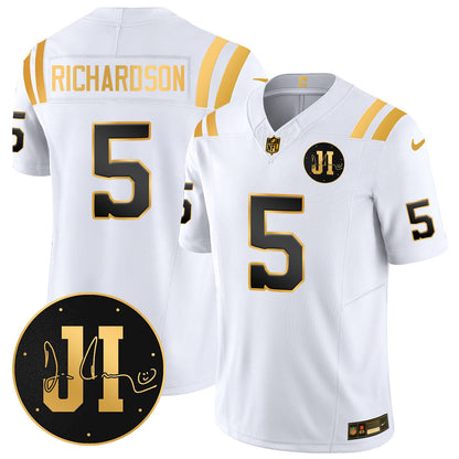 Men's Indianapolis Colts Limited 2025 Jersey - Memorial Patch for Jim Irsay - All Stitched