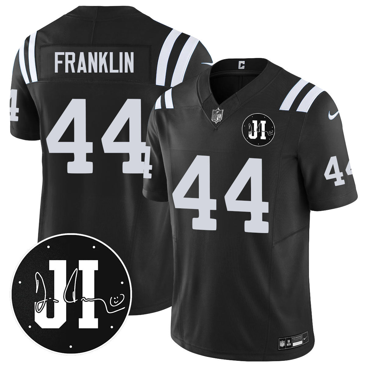 Men's Indianapolis Colts Limited 2025 Jersey - Memorial Patch for Jim Irsay - All Stitched