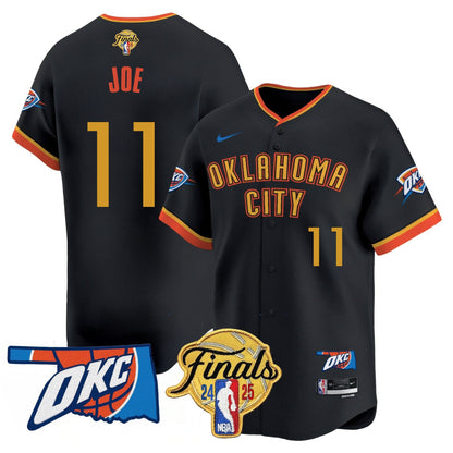 Oklahoma City Thunder Baseball Jersey - Final Patch - All Stitched